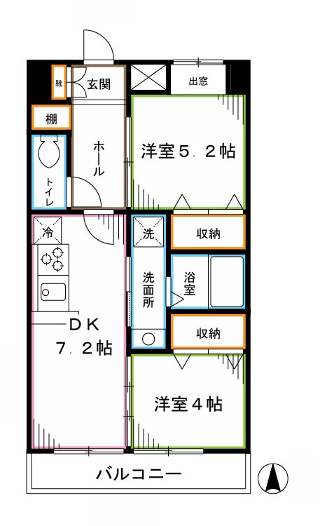 アビオン中野坂上B棟 間取り