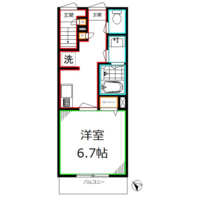 ルーセント・Ｋ  間取り