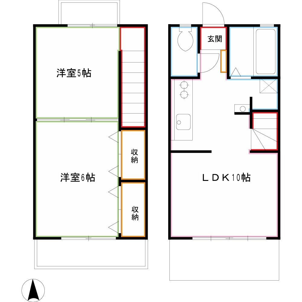 めぞん栗山公園 間取り
