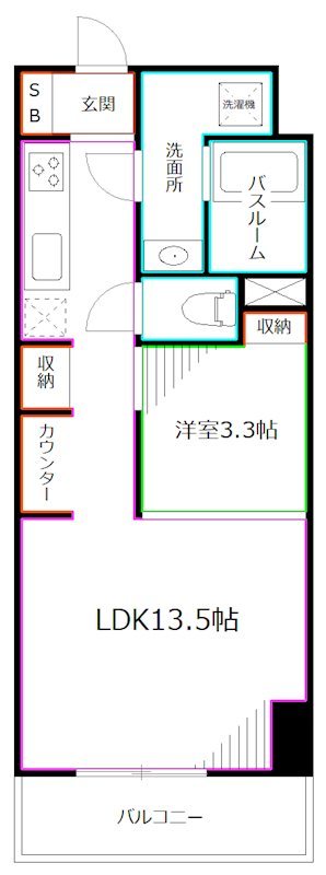 SUNBRIGHT　OGIKUBO 間取り