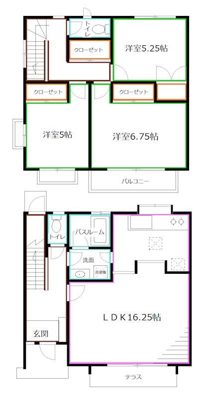 三井ホームＫ棟  間取り
