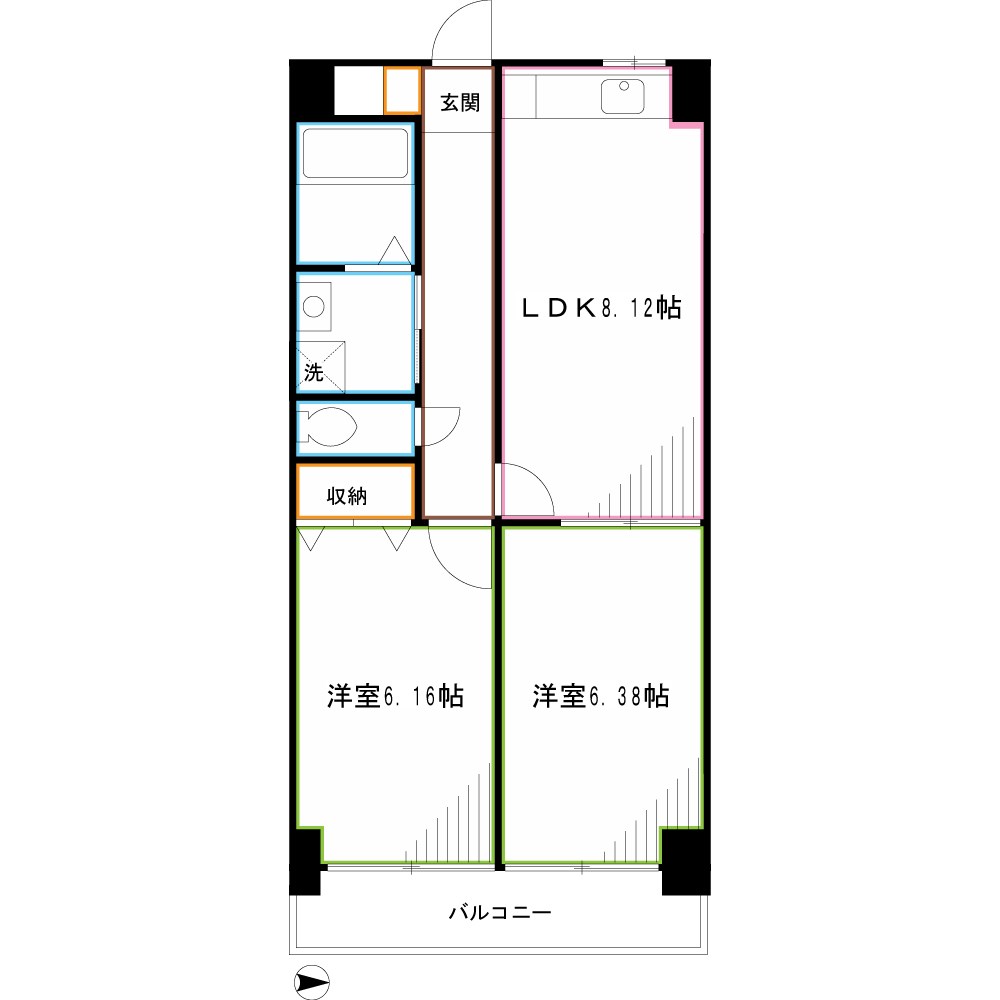 ドエル武蔵小金井 間取り