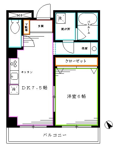 ハートパーク北新宿 間取り