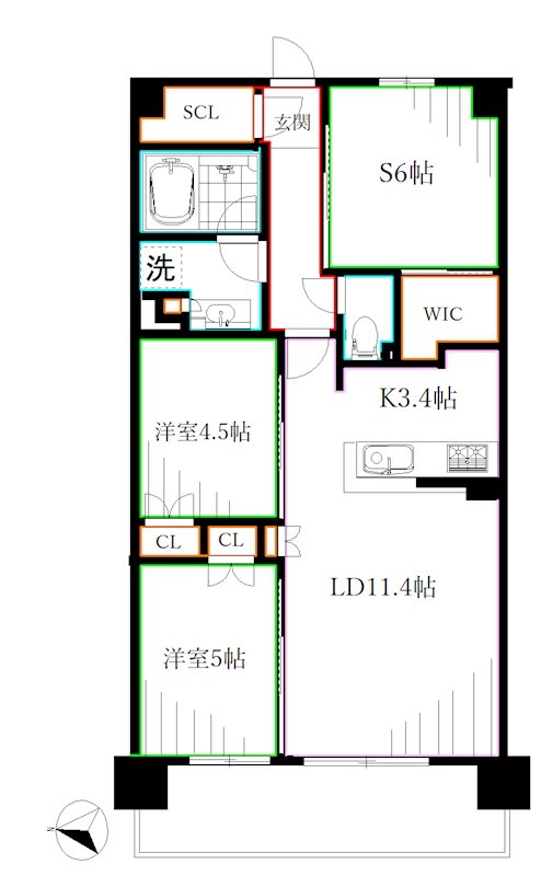 トラープランド蒼麗館 間取り