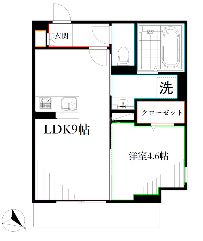 D-comodo深大寺北町 間取り