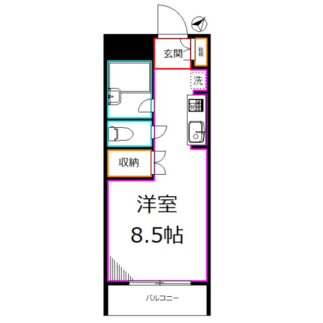 リュクスシティー国分寺 間取り