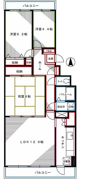ソフトタウン武蔵野 間取り図