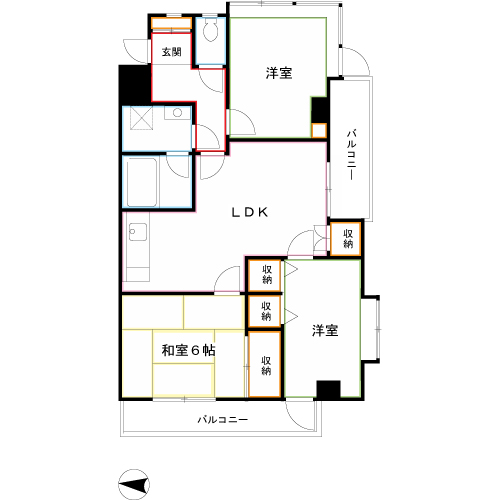 グラシアス三鷹 間取り