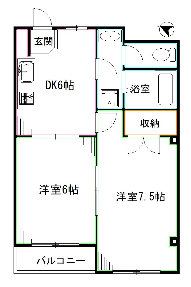 ボンテボック  間取り