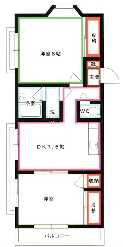 ユーキサンハイツ  間取り