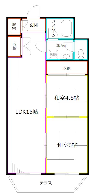 松庵レジデンツ 間取り