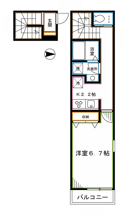 プルメリア新中野 間取り