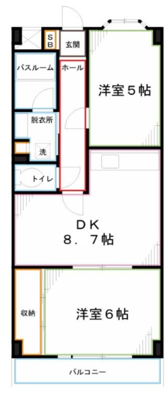 ロイヤルハイツ橋本マンション 間取り