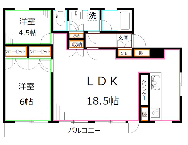 アークビル高田馬場 間取り