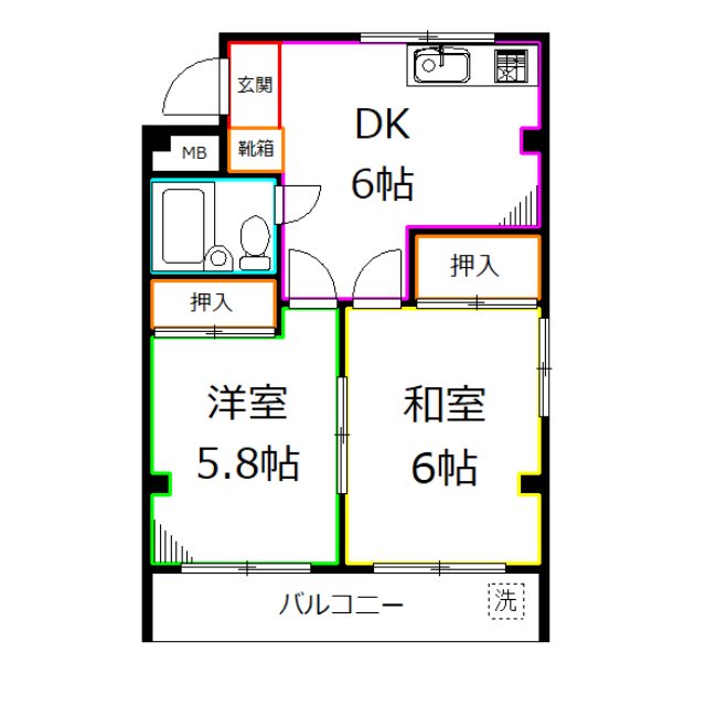 ヘリオス天神町レジデンス 間取り