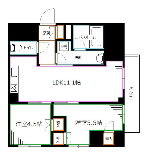 フォルテ荻窪 間取り
