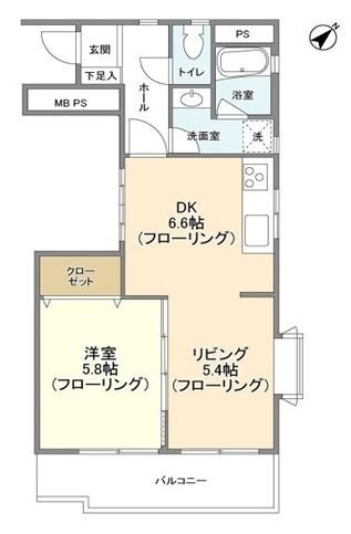 マリンコート   間取り