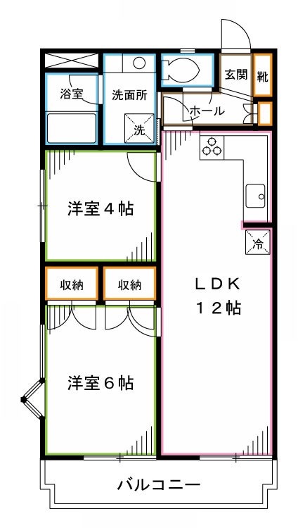 フェリックフォーラム  間取り