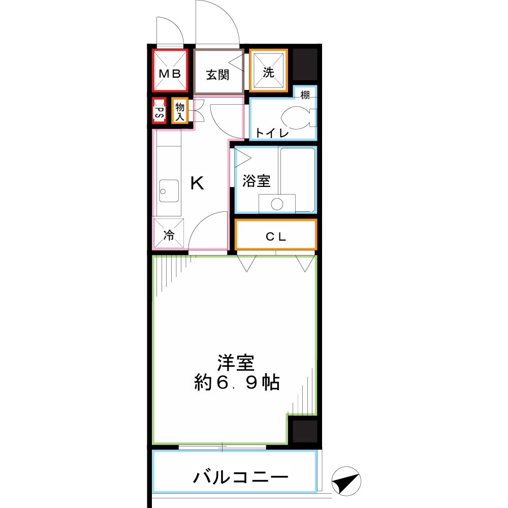 フェニックス国分寺弐番館 間取り