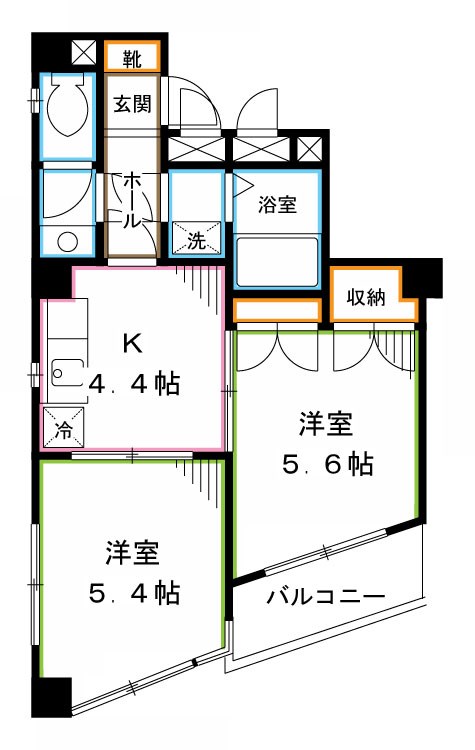 シュロスカー  間取り