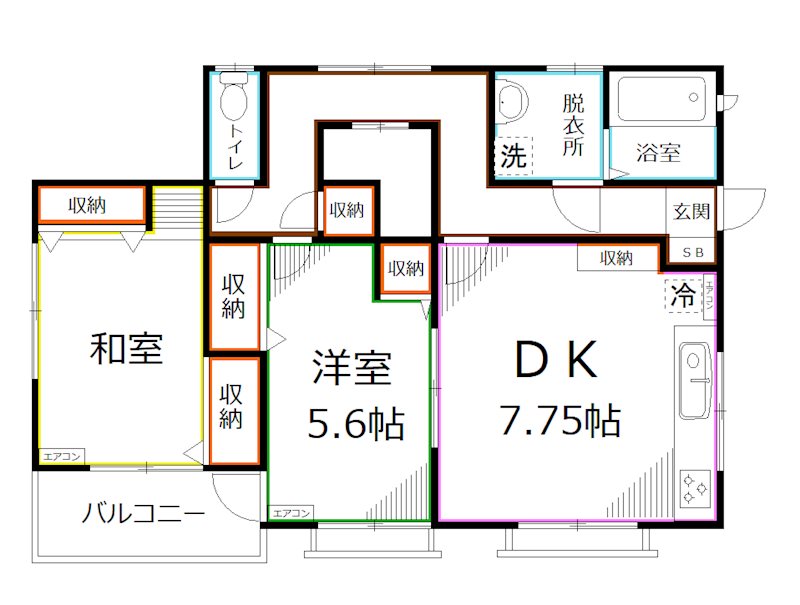 スカイハウス学園西町 間取り