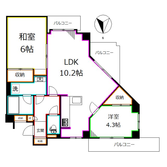 クリオ小平壱番館 間取り