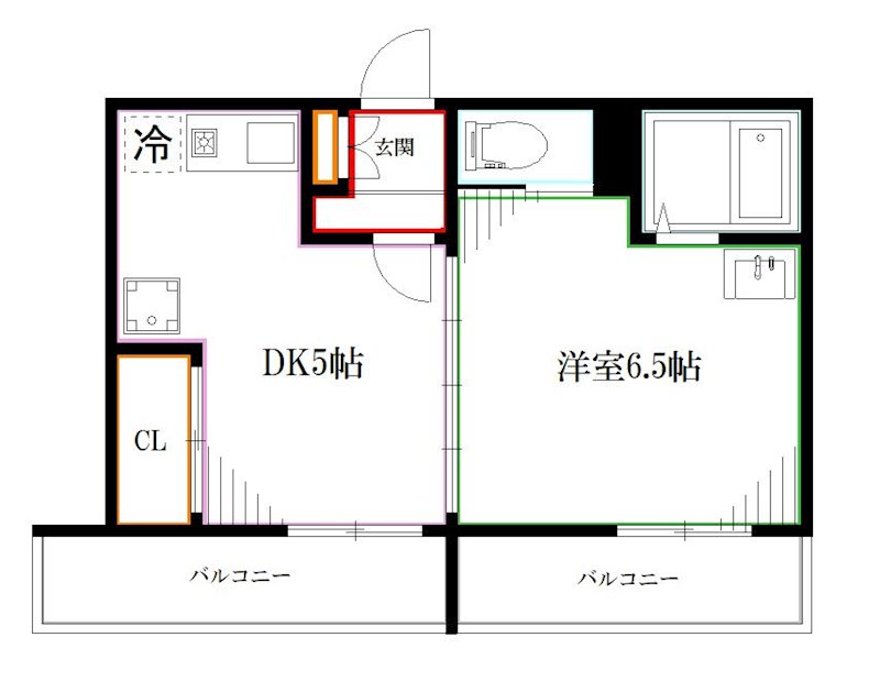 メゾンハギワラ   間取り