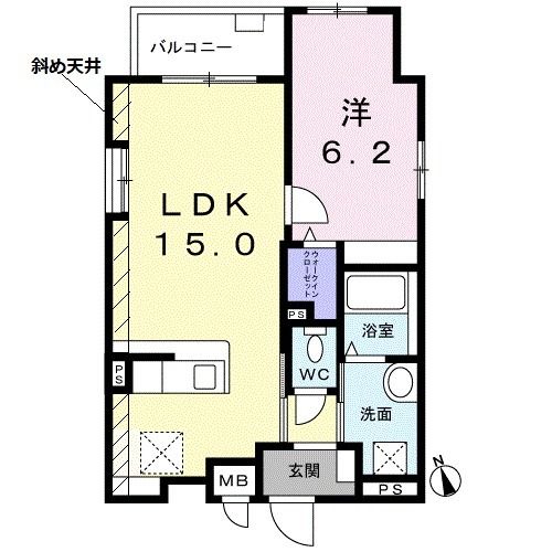 ドミール中野南台 間取り
