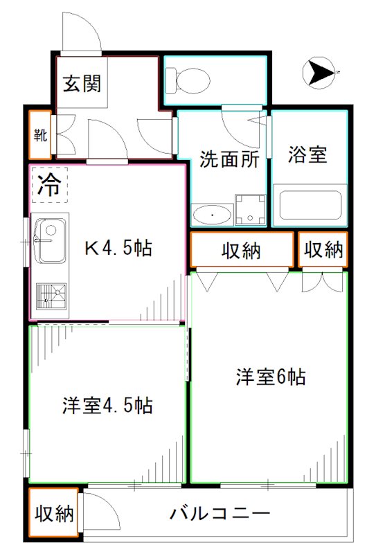 グランドハイツ中野本町  間取り