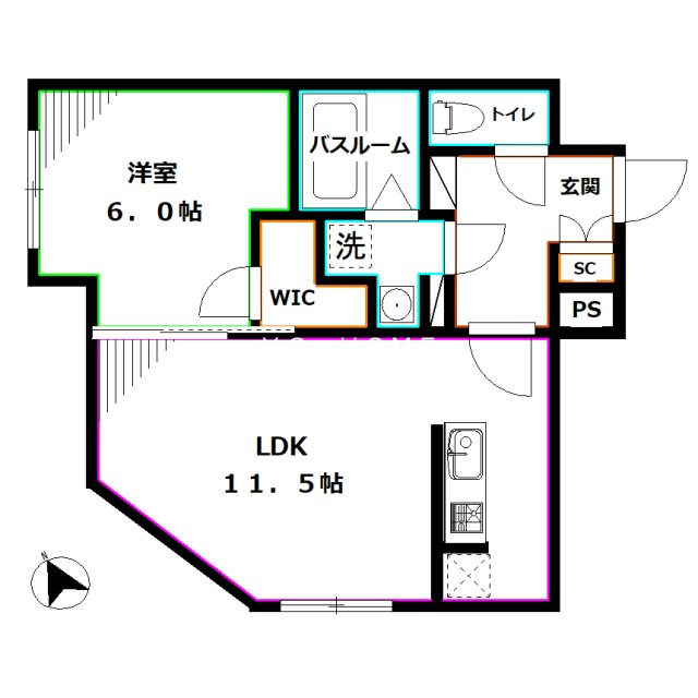 LEGALAND荻窪ANNEX 間取り