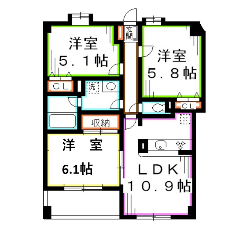 センチュリー吉祥寺本町Ⅱ 間取り