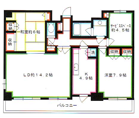 パーク・ノヴァ三鷹  間取り