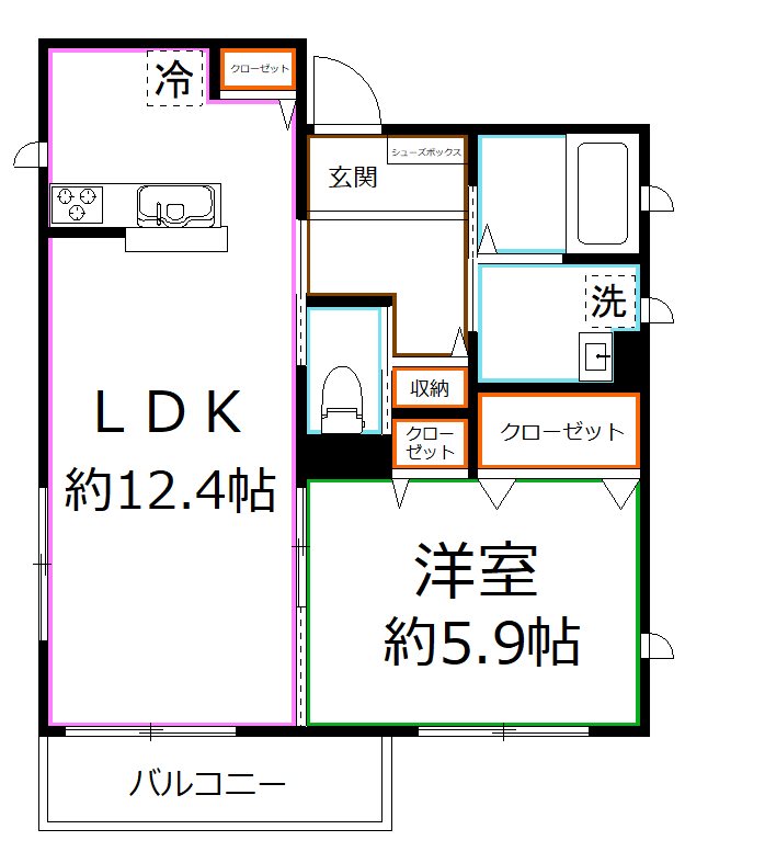 Belle　Briller（ベル　ブリエ）  間取り