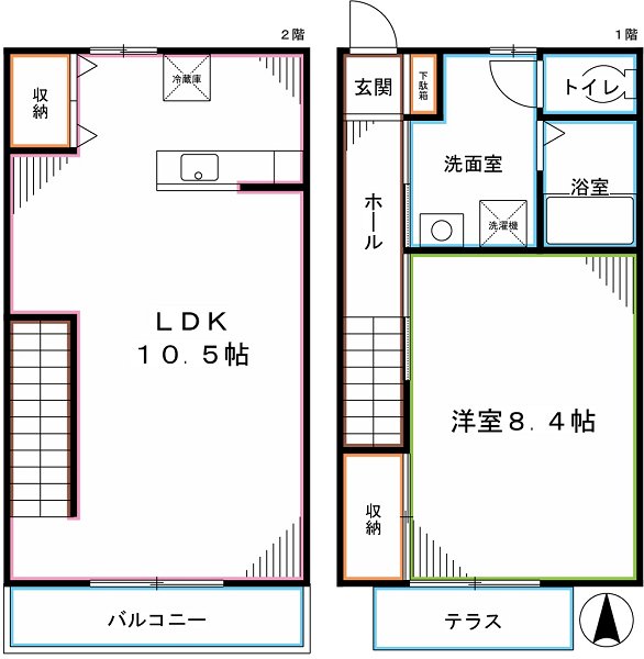 メゾーネクローバー 間取り