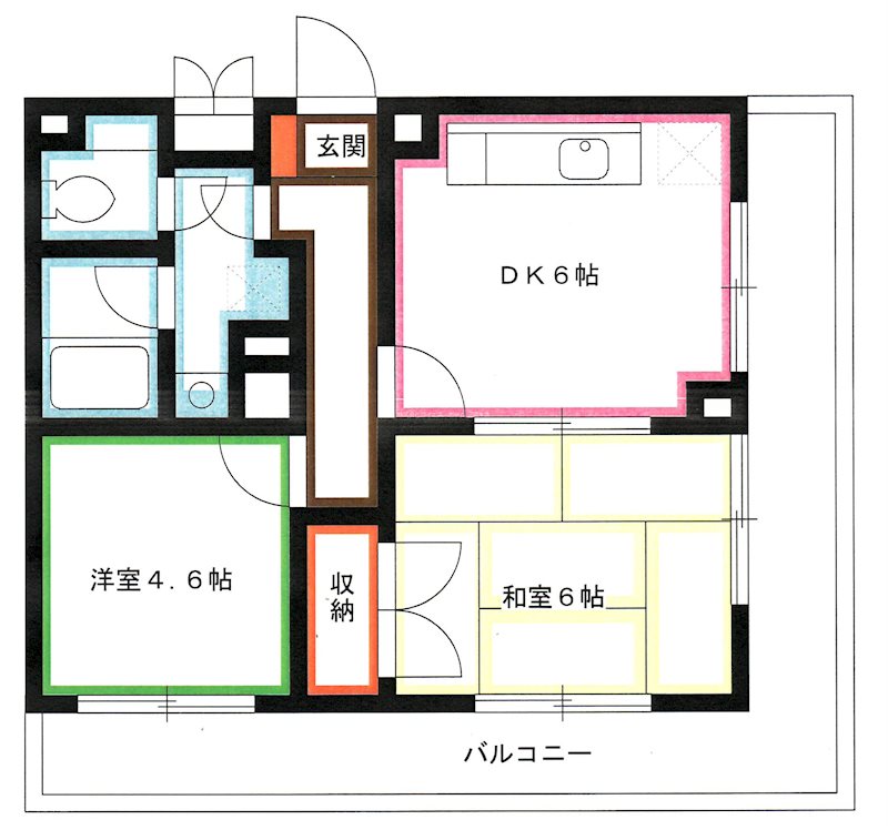ヴェルハイム小金井Ⅱ 間取り