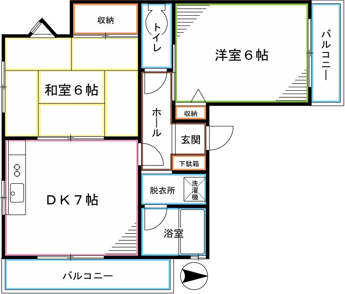 ビアンカ国立 間取り