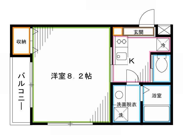 モン・シャトー上高田 間取り