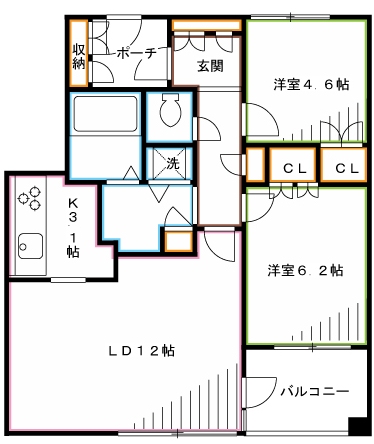 フィオレンテ小金井  間取り