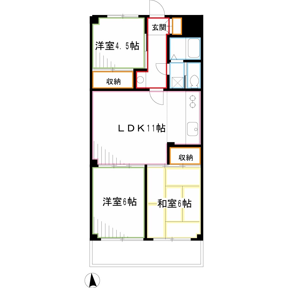 バードランド小金井 間取り