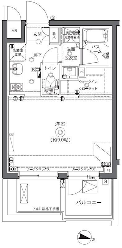 ZOOM中野坂上 間取り
