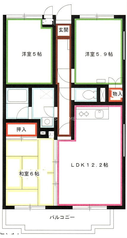 エスポワール小金井 間取り
