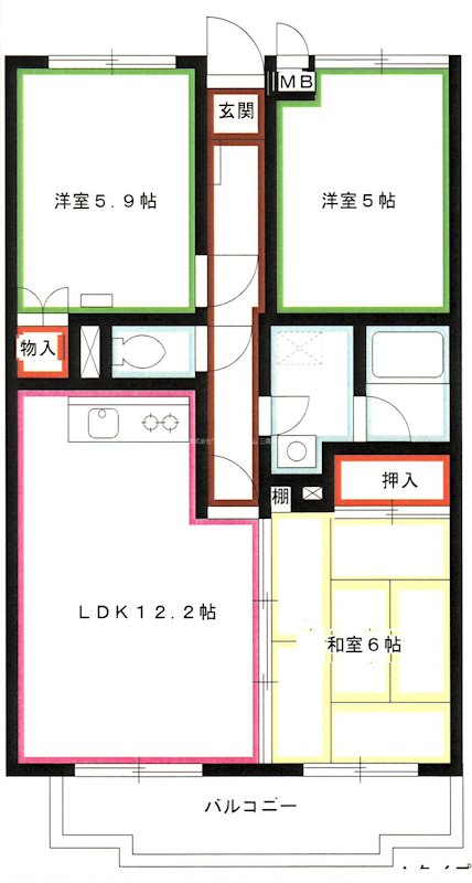 エスポワール小金井 間取り