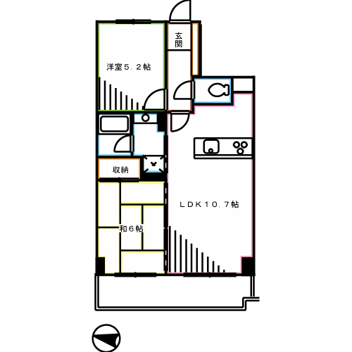 インペリアル三鷹CITY 間取り