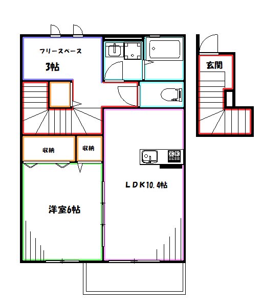 クレール前原 間取り