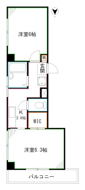 シャトレ中野新橋 間取り