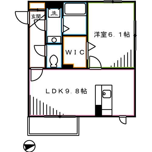 Kコート前原 間取り
