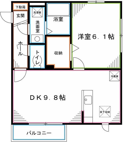 Kコート前原 間取り