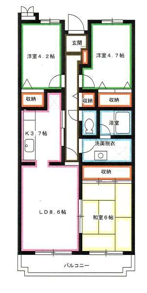 メゾンメルベーユ三鷹 間取り