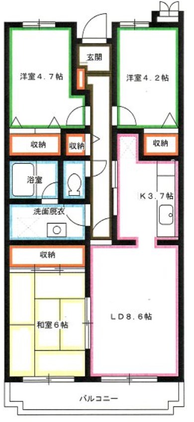 メゾンメルベーユ三鷹 間取り