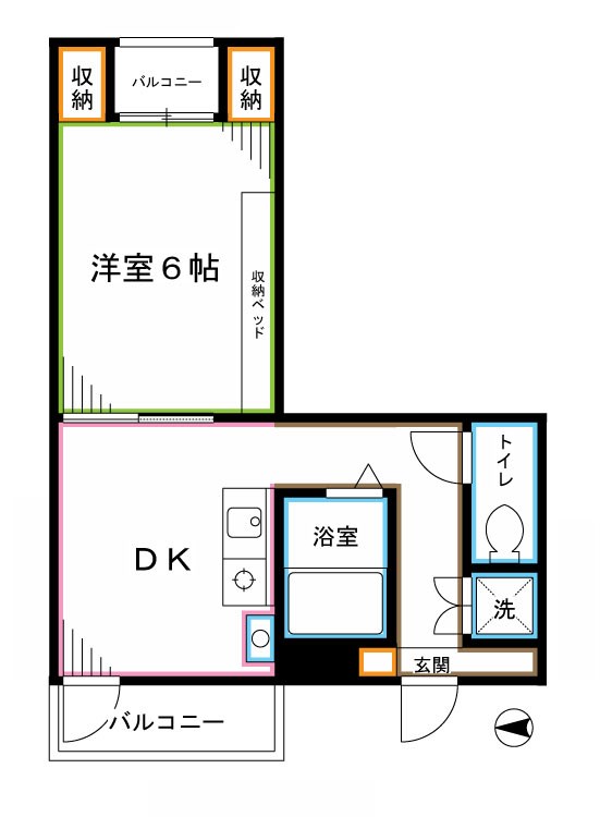 K2フラット 間取り